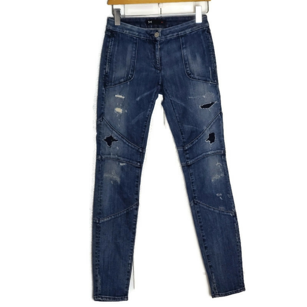 3x1 Biker Moto Destructo Skinny Jeans
